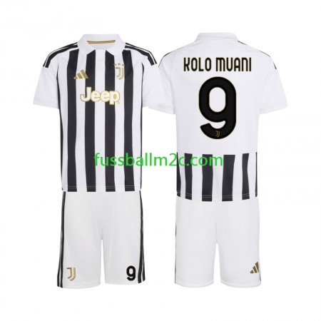 Fußballtrikots Juventus Randal Kolo Muani 9 Kinder Heim Trikotsatz 2026-2027